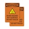 Signmission Hot Surface Sign, 10 in H x 7 in W, Plastic, Burn Hazard Hot Surface With Symbol OS-2PACK-WS-P-710-V-13004 - alternate 1